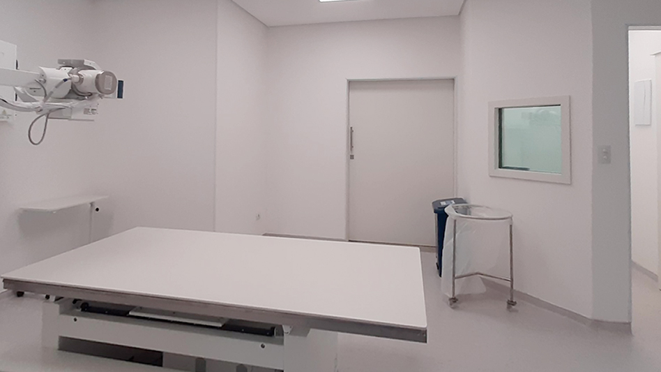 reforma sala raio x feita pela e3corp