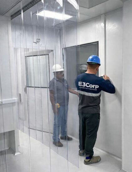 sala-limpa-laboratório feito pela E3corp